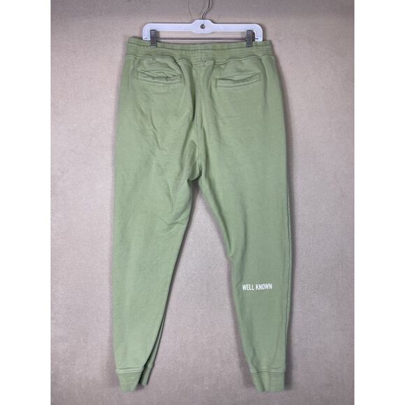 Well‎ Known Studios Pants Men XXL Green Tapered Sweatpants Workout Adult - Picture 14 of 15